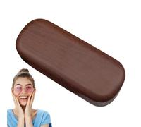 Étui pour verres à grain en bois rétro - Boîte de protection artisanale | Porte de lunettes durables et élégantes | pour hommes, femmes, étudiants et utilisation on--The-Go