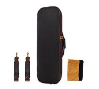 Étui pour violon 1/8 noir | Hygromètre et sangles | Intérieur rembourré et matériel de qualité | Pour le voyage et le rangement | Tissu Oxford en nylon | Accessoire parfait pour violon