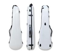 Étui pour Violon 4/4 à Coque Rigide en Fibre de Carbone Mixte Blanc Clair