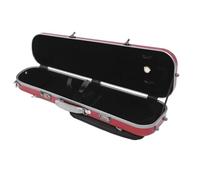 Étui pour Violon 4/4, Coque Rigide en Fibre de Carbone avec Hygromètre et Serrure à Combinaison, Résistant aux Chocs et Portable, Double Bandoulière, pour Violons Pleine Taille