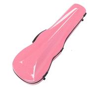 Étui pour violon 4 ou 4 violons en fibre de carbone rose léger résistant à la pression avec 2 sangles et hygromètre