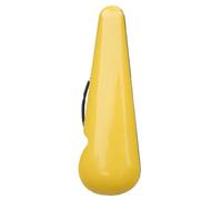 éTui Pour Violon Boîte à violon en fibre de carbone, sac dos léger, résistant la compression avec tissu et archet, espace rangement hygromètre Pour Instruments De Musique(Yellow)