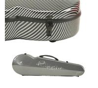 éTui Pour Violon Boîtier for violon de taille 4/4, disque dur triangulaire et Fiber carbone, double verrouillage ceinture arrière, résistance à la Compression Pour Instruments De Musique(Black)