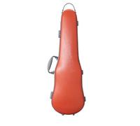 Étui pour Violon Étui for violon 4/4-3/4, taille réglable, matériau composite PC, robuste, durable, léger, avec serrure à clé(Orange)