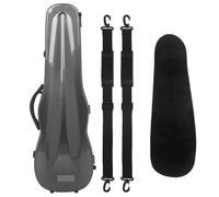 éTui Pour Violon Étui for violon 4/4 en Fiber de carbone Super léger, résistant à l'usure, la Compression, sangle d'épaule, pièces d'hygromètre Pour Instruments De Musique(Black)