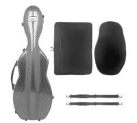 Étui pour Violon Étui for violon 4/4 en fibre de carbone composite, robuste et léger, avec housse for partitions(Grey)