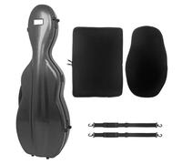 Étui pour Violon Étui for violon 4/4 en fibre de carbone composite, robuste et léger, avec housse for partitions(Black)