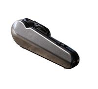 Étui pour Violon Étui for violon 4/4 multicolore, léger et hybride en fibre de carbone, avec fermeture par mot passe, sac for partitions(Silver Gray)