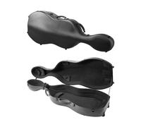 Étui pour Violoncelle 4/4-VEVOR-en Fibre de Carbone Composite-Léger et Portable-Doublure en Peluche-Double Bandoulière