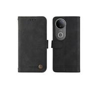 Etui Pour Vivo S20 Supports De Fente Pour Carte Cuir Housse De Protection FOXDOCK Noir