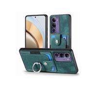 Etui Pour VIVO V40 Lite Fente Pour Crad Support Support De Bague Support De Voiture Magnétique FOXDOCK Vert