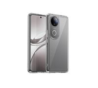 Etui pour vivo V50 anti-traces de doigts, robuste, avec bordures souples et surélevées pour une protection optimaleCompatible avec vivo V50-Blanc