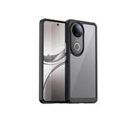 Etui pour vivo V50 anti-traces de doigts, robuste, avec bordures souples et surélevées pour une protection optimaleCompatible avec vivo V50-Noir