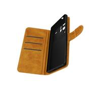 Etui pour Vivo X80 Pro Portefeuille Fonction Support Vidéo Marron
