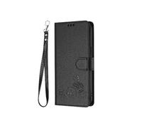 Etui Pour VIVO Y19S 4G RFID Chat Porte-fente Pour Carte, Portefeuille A Rabot FOXDOCK Noir