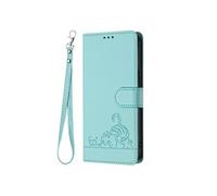 Etui Pour VIVO Y19S 4G RFID Chat Porte-fente Pour Carte, Portefeuille A Rabot FOXDOCK Vert