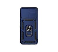 Etui Pour Vivo Y21 Magnétique Aimant De Voiture Anneau Hodler Support Bleu