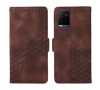 Étui Pour Vivo Y21s Avec Porte-Cartes Et Housse De Protection En Cuir À Motif Matelassé