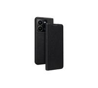 Etui pour Vivo Y22s/Y35 4G Edition Folio Stand avec Emplacement de Cartes Noir