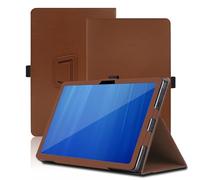 Étui pour Wacom Movinkpad Pro 14 14 Pouces, Wacom Movinkpad Pro 14 Coque Tablette, Housse de Protection avec Support Pliable, Porte-Crayon et Dragonne, Protection Totale. (Marron)