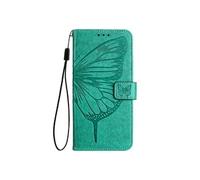 Etui Pour X7 Xiaomi Poco Cuir Premium Gaufrage Papillon Magnétique Couverture Rabotant Vert
