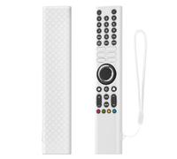Étui pour Xiao-mi XMRM-P3, Housse Souple en Silicone pour télécommande, étui de Protection antidérapant avec Cordon (Blanc)