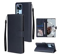 Etui pour Xiaomi 12T-12T PRO-K50 Ultra 6.67"", Etui Portefeuille Cuir PU avec Fonction de Support Housse Folio Magnétique,Bleu 3KAS