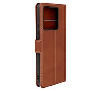 Etui pour Xiaomi 13T et 13T Pro Porte-carte Support Vidéo Vintage Marron