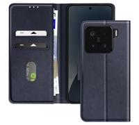 Avizar, étui Xiaomi 15 rabat portefeuille vidéo, bleu foncé