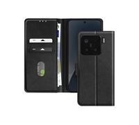 Avizar Étui pour Xiaomi 15 Clapet Portefeuille et Support Vidéo Noir