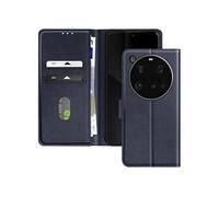 Étui pour Xiaomi 15 Ultra Clapet Portefeuille et Support Vidéo Bleu nuit
