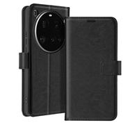 Etui pour Xiaomi 15 Ultra Clapet Portefeuille Support Noir