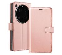 Étui pour Xiaomi 15 Ultra Clapet Portefeuille Support Mayaxess Rose champagne