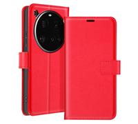 Étui pour Xiaomi 15 Ultra Clapet Portefeuille Support Mayaxess Rouge