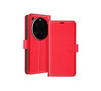 Etui pour Xiaomi 15 Ultra Clapet Portefeuille Support Rouge