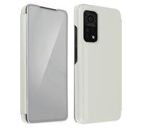 Étui pour Xiaomi Mi 10T/Mi 10T Pro Clapet Translucide Design Miroir Support Argent