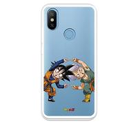 Étui pour Xiaomi MI A2 - Mi 6X officiel Dragon Ball Goten et Trunks Fusion pour protéger votre téléphone. Coque pour Xiaomi en silicone souple avec licence officielle Dragon Ball