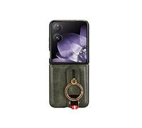 Etui Pour Xiaomi Mix Flip Sangle De Poignet Cuir PU Premium Béquille A Boucle Compatibilité Avec Ouvre-bouteille Vert
