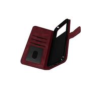 Etui pour Xiaomi Poco C40 Motif Smile Portefeuille Fonction Support Vidéo Bordeaux