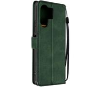 Étui pour Xiaomi Poco M6 5G Dragonne Clapet Support Portefeuille Vert foncé