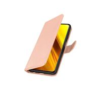 Étui pour Xiaomi Poco X3 Clapet Portefeuille Fonction Support Vidéo Rose Gold