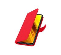 Étui pour Xiaomi Poco X3 Clapet Portefeuille Fonction Support Vidéo Rouge