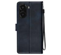 Etui pour Xiaomi Poco X7 Pro Dragonne Clapet Support Portefeuille Bleu nuit