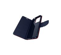 Coque et étui téléphone mobile Avizar Etui pour Xiaomi Redmi 10A Simili Cuir Bicolore Portefeuille Fonction Support Vidéo rouge et bleu nuit