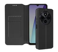 Étui pour Xiaomi Redmi 14C Clapet Porte-cartes et Support Vidéo Noir