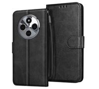Étui pour Xiaomi Redmi 14C Clapet Portefeuille et Support Vidéo Stable Noir
