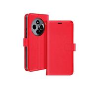 Mayaxess Étui pour Xiaomi Redmi 14C Portefeuille avec Dragonne Rouge