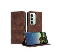 Etui pour Xiaomi Redmi 15 4G Protection Flip Soft PU Le cuir couvercle en cuir compatible avec Xiaomi Redmi 15 4G-Brun