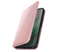 Étui pour Xiaomi Redmi 15 5G Séries Classic avec Porte-carte et Support Vidéo Rose champagne