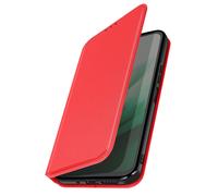Etui pour Xiaomi Redmi 15 5G Séries Classic avec Porte-carte et Support Vidéo Rouge